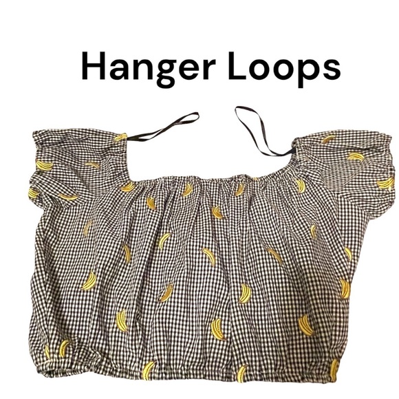 Gingham Milkmaid Embroidered Banana Accents - Picture 9 of 12